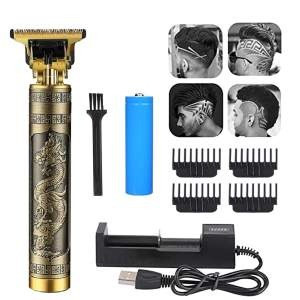 Vintage T9 Professional Hair Trimmer – Rechargeable, Cordless, Dragon Design Beard Clipper