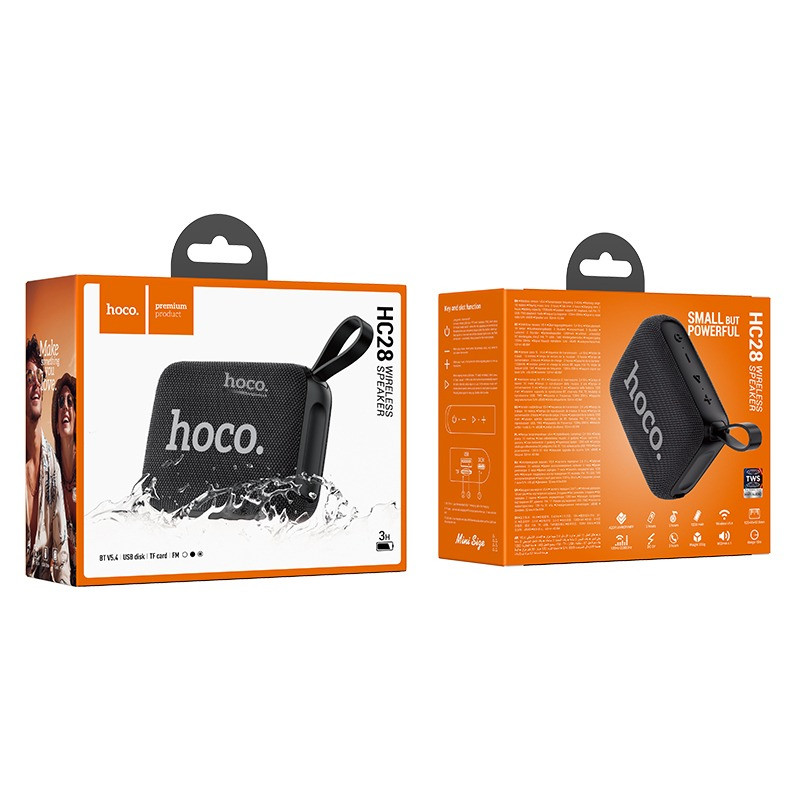 HOCO HC28 Wireless Bluetooth Speaker Portable TWS Speaker Compact & Powerful Bass