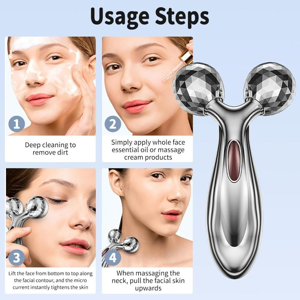 3D Face & Body Massager-Anti-Aging & Skin Tightening Roller for Neck,Face,and Body Shaping