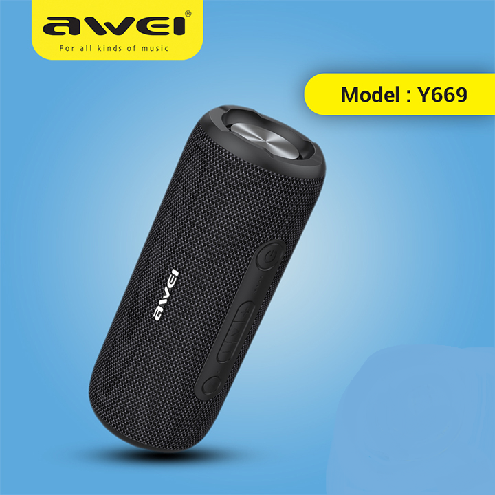 “Awei Y669 31W IPX7 Waterproof Outdoor Bluetooth Speaker  Long Battery, TWS, AUX & Metal Body”