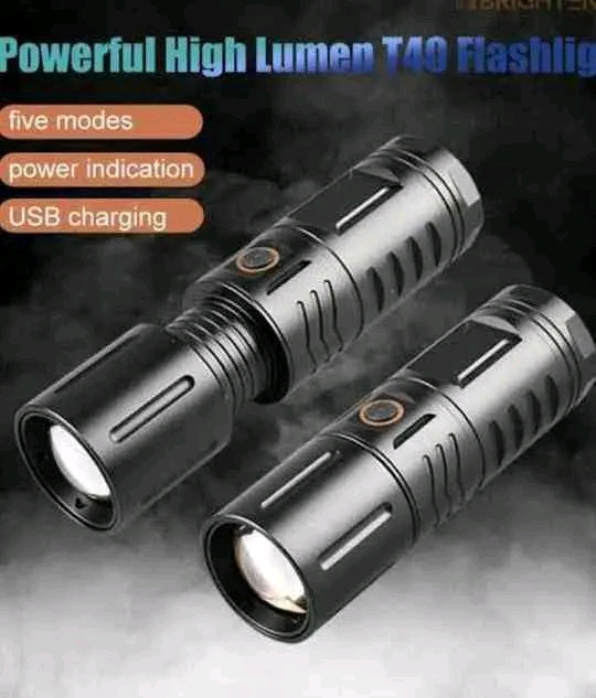 "Super Power LED Rechargeable Torch Light with Power Bank" (made in Japan)