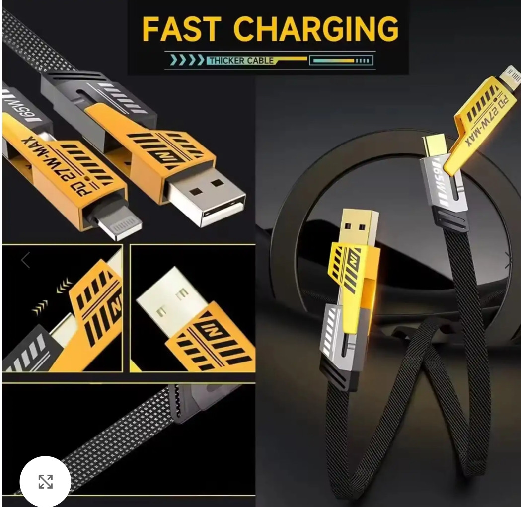 4-in-1 Type-C 65W Fast Charging Cable