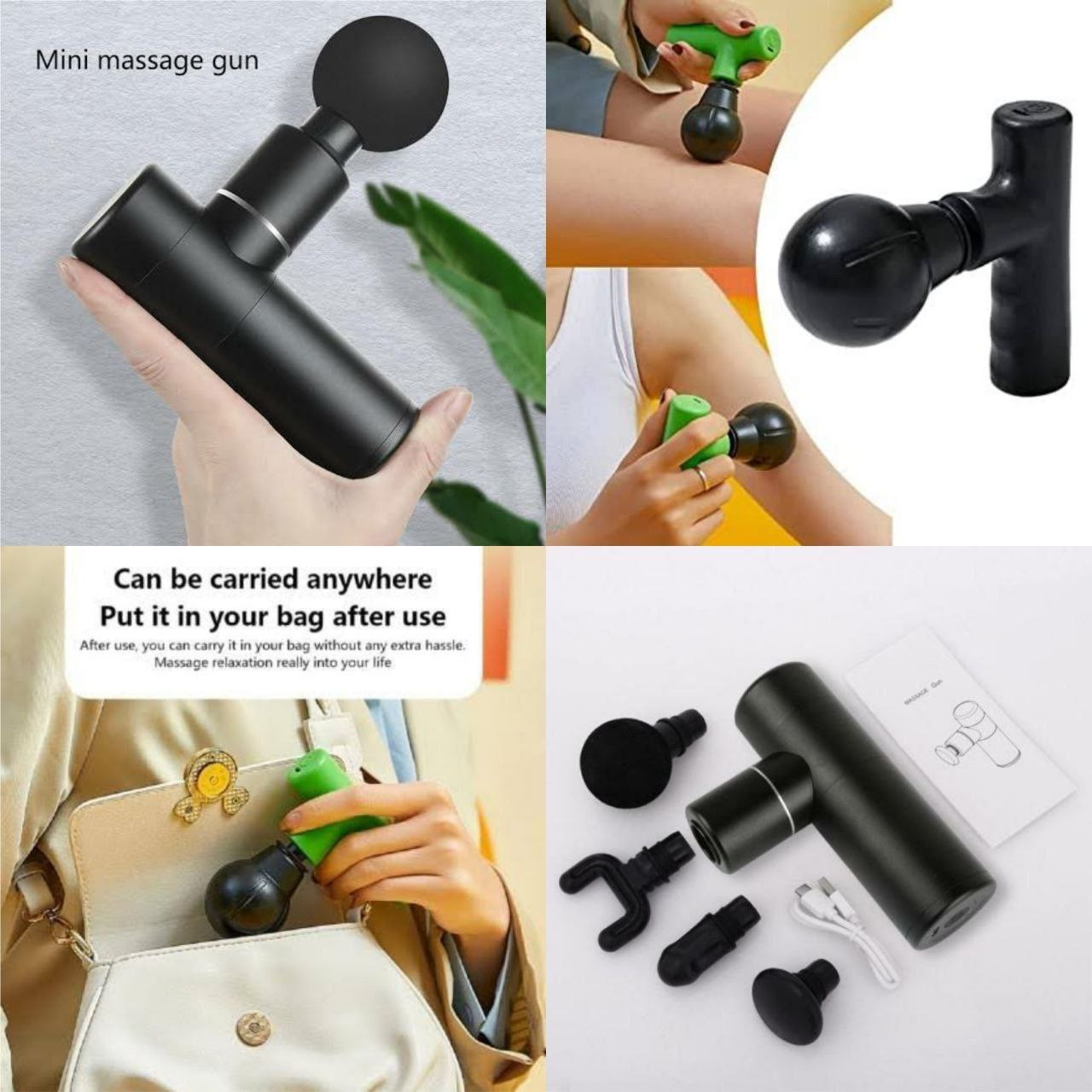 Mini Pocket Fascia Gun – Portable Deep Tissue Muscle Massager with Fast USB-C Charging