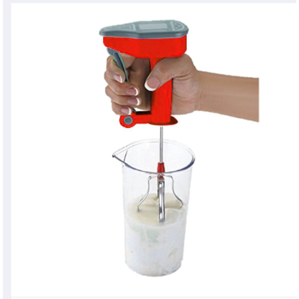 Desh Crockeries Power Free Hand Blender – Manual Egg Beater, Lassi & Juice Whisker, No Electricity Needed