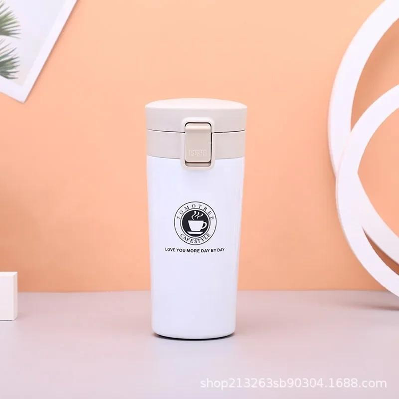 Premium Vacuum Insulated Travel Mug Stainless Steel Thermo Flask with Lock Lid for Hot & Cold Drinks | Leak-Proof Coffee Tumbler